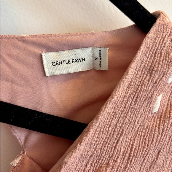 Gentle Fawn Blush Dress with White Accents - Picture 3 of 9